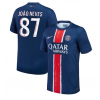 Paris Saint-Germain Joao Neves #87 Fotballklær Hjemmedrakt 2024-25 Kortermet